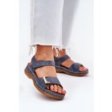 EVENTO Comfortable Women's Wedge Sandals Blue Sadevale | Shoptok.si