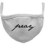 MT Accessoires Pray Wording Heather Face Mask Grey Cijene