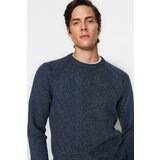 Trendyol Sweater - Dark blue - Slim fit cene