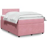  Krevet s oprugama i madracem ružičasti 120 x 190 cm baršunasti | shoptok.hr