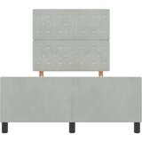  Krevet s opruga kutije Svjetlosiva 120 x 200 cm Baršun | shoptok.hr
