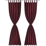  2 kom Bordo Mikro-Satenska Zavjesa s Tregerima 140 x 245 cm | shoptok.hr