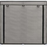 vidaXL 282434 shoe cabinet with cover grey 115x28x110 cm fabric | shoptok.hr
