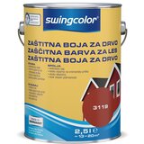 SWINGCOLOR ZAŠČITNA BARVA ZA LES, RDEČA (2,5 l, na vodni osnovi, zelo elastična, pokrivna, visoko odporna proti vremenskim vplivom) Cene