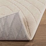  Tepisi za područja Pravokutni HUARTE Bež 170 x 120 cm Poliester - Bež 120 x 170 cm Uzorak vala | shoptok.hr