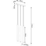  Obesna svetilka PASTELO 3L les, (21348106) | Shoptok.si