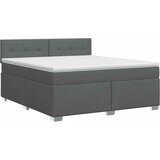  Boxspring krevet s madracem Tamnosiva 140 x 190 cm Tkanina | shoptok.hr