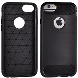 Silikonski ovitek za iphone 6 / iphone 7 / iphone 8 - mat carbon črn