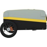 Prikolica za bicikl crno-žuta 30 kg željezna | shoptok.hr