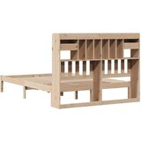 vidaXL Knjižna postelja brez vzmetnice 140x200 cm trdna borovina | Shoptok.si