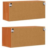  Ormar za Zid s policom Zidne 2 pcs Vosak smeđa 80 x 30 x 35 cm | shoptok.hr