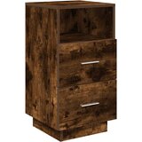 Maison Chic Nočna omarica - Nočna miza z 2 predaloma dim. hrast 36x36x68 cm, (21687160) Cene