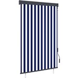 vidaXL Zunanje rolo senčilo 120x250 cm modro in belo Cene