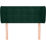  Uzglavlje s ušima tamnozeleno 83x23x78/88 cm baršunasto | Eponuda.com