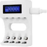 Deltaco Ultimate Ni-Mh USB punjač, AA/AAA baterije 100-240V AC, 50/60 Hz, 01A Max Cijene