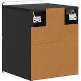  Noćni ormarić za montažu na zid 2 pcs Crna 33 x 34,5 x 43 cm | shoptok.hr