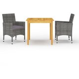 3-dijelni vrtni blagovaonski set sivi | shoptok.hr