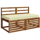 Jastuk za sjedalo SOEST 100% poliester Krem 120 x 80 x 10 cm Slike