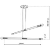 Viseći luster na sajli BASTONE WHITE 4xE14/40W/230V | Eponuda.com