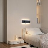  Brilagi-LED Zidno reflektorsko svetlo sa USB portom NOCTIS LED/3W/230V+LED/9W crna | Eponuda.com