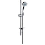 Hansgrohe Croma 100 Chrome tuš set: ručni tuš sa 3 mlaza, Isiflex B 1600 crevo za tuš i usponska šipka sa kliznim držačem i policom 27775000 | ePonuda.com