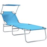  Ležaljka 2 pcs Svijetloplava 58 x 188 x 77cm Poliester | shoptok.hr