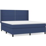 Maison Chic Box spring postelja - Vzmetna postelja z vzmetnico modra 180x200 cm blago SL8473, (21886465) | Shoptok.si