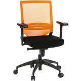MID.YOU Vrtljiv Stol Porto Base, Črna, Oranžna | Shoptok.si