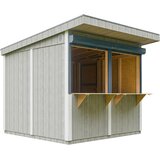 Timbela Kiosk iz lesa - 5,9 m² - 240 x 248 x 305 cm - M950-TUNDRA GREY, (5000117227) | Shoptok.si