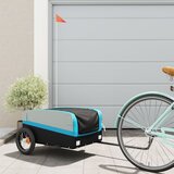 Prikolica za bicikl crno-plava 30 kg željezna | Eponuda.com