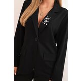 Kesi Włoski Women's set with viscose, decorated and elastic trousers black | ePonuda.com