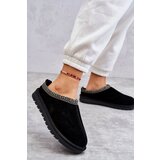 Boto Suede Women's Slippers With Fur Black Buffie | Shoptok.si