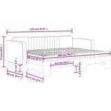 Dnevni krevet na razvlačenje plavi 80 x 200 cm baršunasti | shoptok.hr