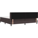  Krevet s opruga kutije Tamno smeđa 200 x 200 cm Tkanina i Pjena | shoptok.hr