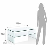 Tomasucci Stakleni stolić za kavu 50x100 cm Cristal Evo – | shoptok.hr
