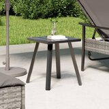 vidaXL Vrtna miza antracitna 34x34x38 cm jeklo Cene