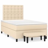  Krevet box spring s madracem krem 120 x 190 cm od tkanine | shoptok.hr