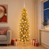  Umjetno usko božićno drvce s kuglicama 300 LED lampica | shoptok.hr