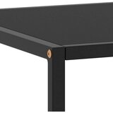  Stolić za kavu crni s crnim staklom 100 x 50 x 35 cm | shoptok.hr