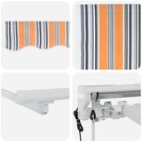  Električni zložljiv senčnik Oranžna, Siva, Modra, Bela, (5000205165) | Shoptok.si