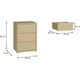 CARRYHOME Nočna Omarica Alice, Svetlo Rumena | Shoptok.si