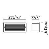 Faro 72094 - LED spoljna ugradna svetiljka STRIPE-1 LED/5W/230V IP54 | Eponuda.com