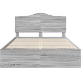  Krevetna konstrukcija Sivi Sonoma 150 x 200 cm Inženjersko Drvo | shoptok.hr