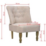  Francoski stoli 2 kosa krem blago | Shoptok.si