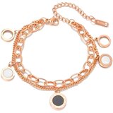 Narukvica LU-28505 - Zlatna ružičasta KP28505 | Shoptok.si