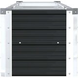 vidaXL Povišena vrtna gredica pocinčani čelik 320x40x45 cm antracit | shoptok.hr