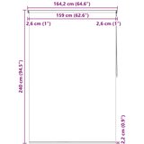  Roleta za tuš 160 x 240 cm s uzorkom kvadrata | shoptok.hr