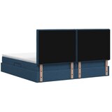  Krevet s madracem i skladištem Plava 200 x 200 cm tkanina - Plava 200 x 200 cm Dizajn linija | shoptok.hr