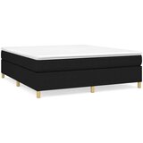  Box spring postelja z vzmetnico črna 160x200 cm blago, (20726554) | Shoptok.si