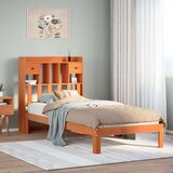 vidaXL Krevet s regalom za knjige bez madraca 90 x 190 cm od borovine Cijene